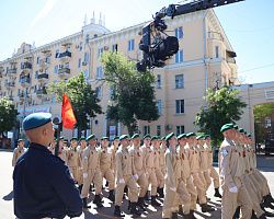 Патриотический клуб АГПК «Наследники Победы» принял участие в параде в честь Дня Победы